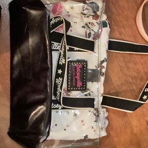 Betsey Johnson Betseyville clear tote